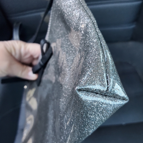 NWOT, Kate Spade New York Army Mavis street Silver/ Gray glitter crossbody bag - Picture 6 of 12